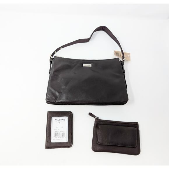 Wilsons Leather Handbags - Vintage Y2K Wilson Leather Pelle Studio Brown Purse Card Wallet ID Holder New